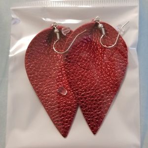 Faux Leather Earrings